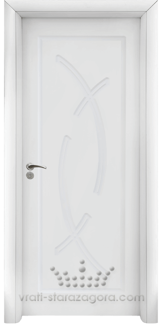 Интериорна Врата Стандарт 056 P цвят Бял