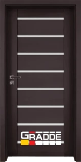 Интериорна врата Gradde Axel Glas, цвят Орех Рибейра