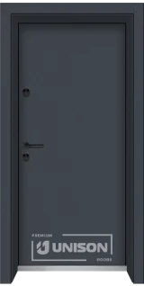 Входна врата Unison Clima Basic, цвят Графит