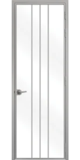 Стъклена интериорна врата Lusso L-2 Сив Мат