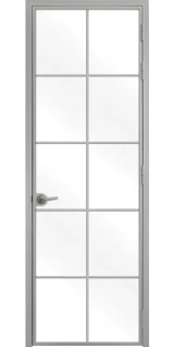 Стъклена интериорна врата Lusso L-3 Сив Мат
