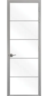 Стъклена интериорна врата Lusso L-6 Сив Мат