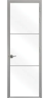 Стъклена интериорна врата Lusso L-7 Сив Мат