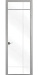 Стъклена интериорна врата Lusso L-8 Сив Мат